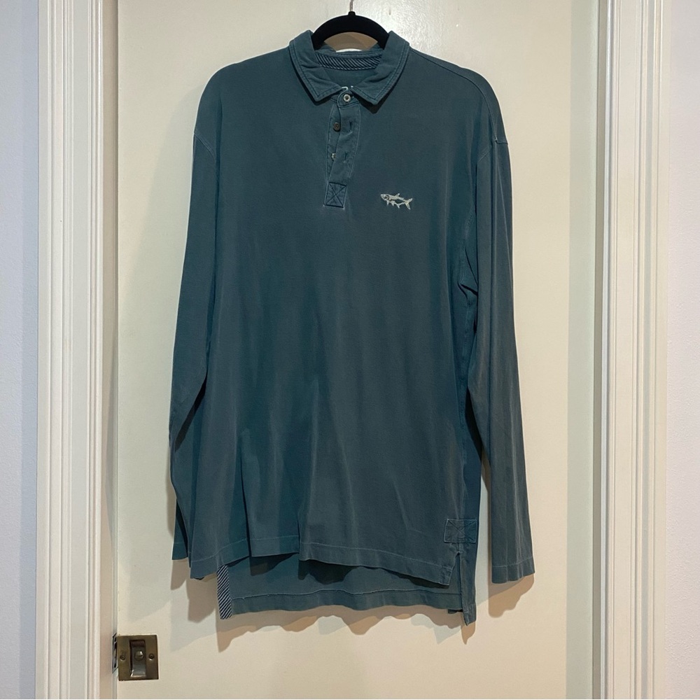 Orvis Men's Blue Long polo